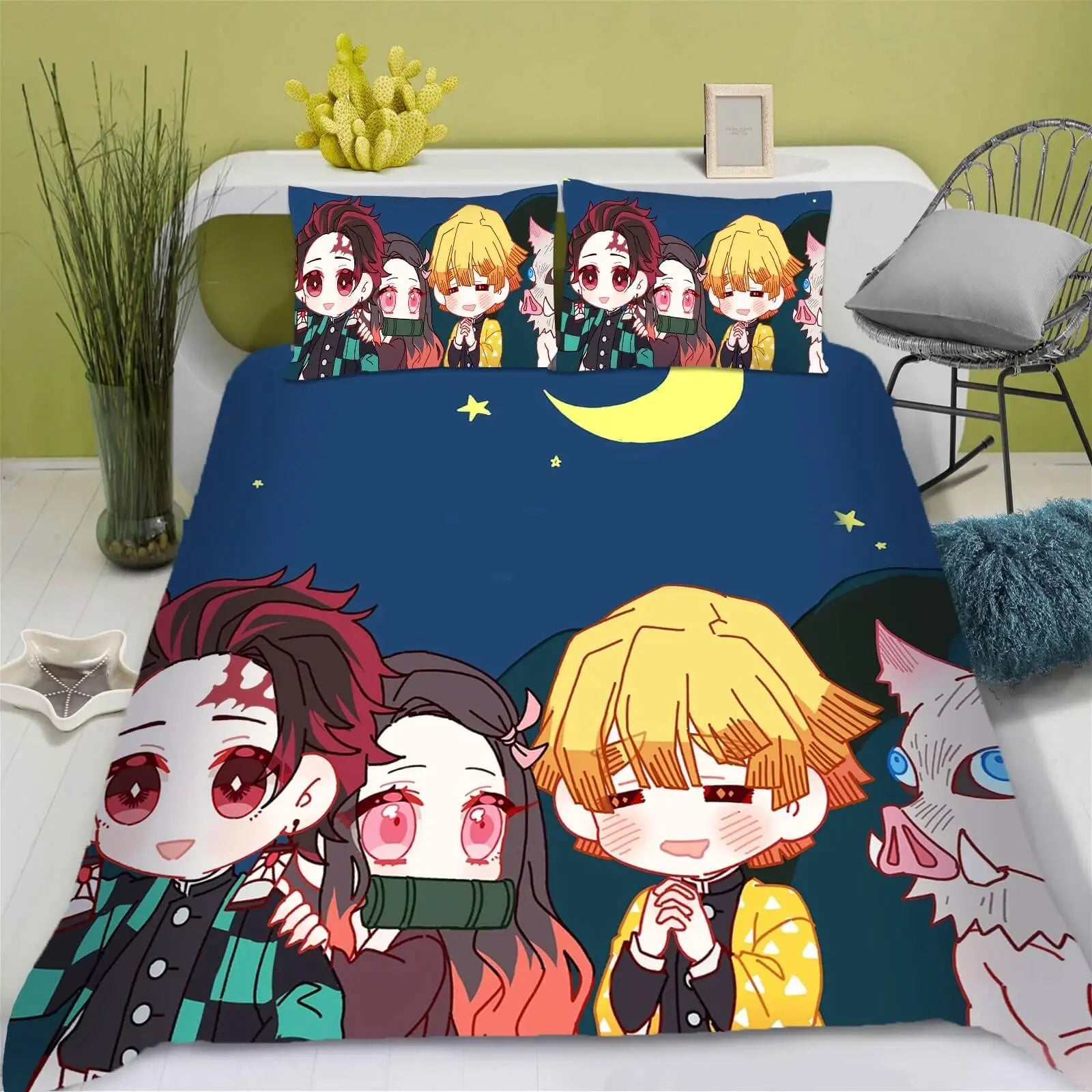 Anime Demon Slayer Kimetsu no Yaiba Bedding Set