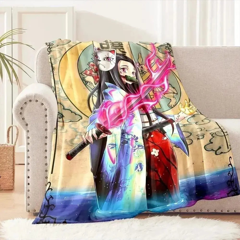 Anime Demon Slayer Nezuko Throw Blanket