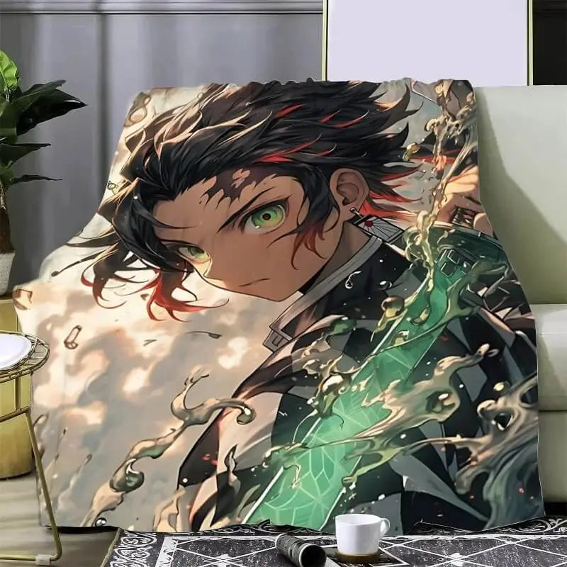 Anime Demon Slayer Tanjiro Kamado Throw Blanket