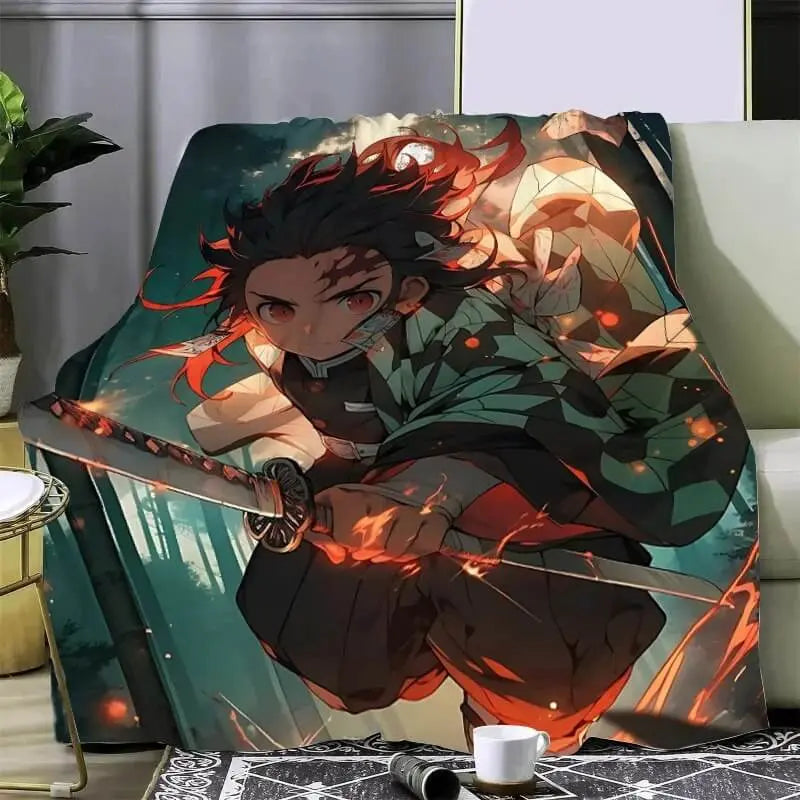 Anime Demon Slayer Tanjiro Throw Blanket