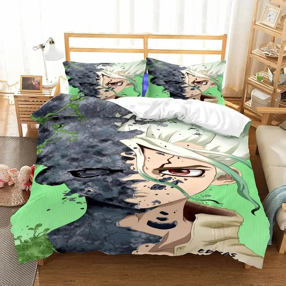 Anime Dr.Stone Senku Ishigami Bedding Set