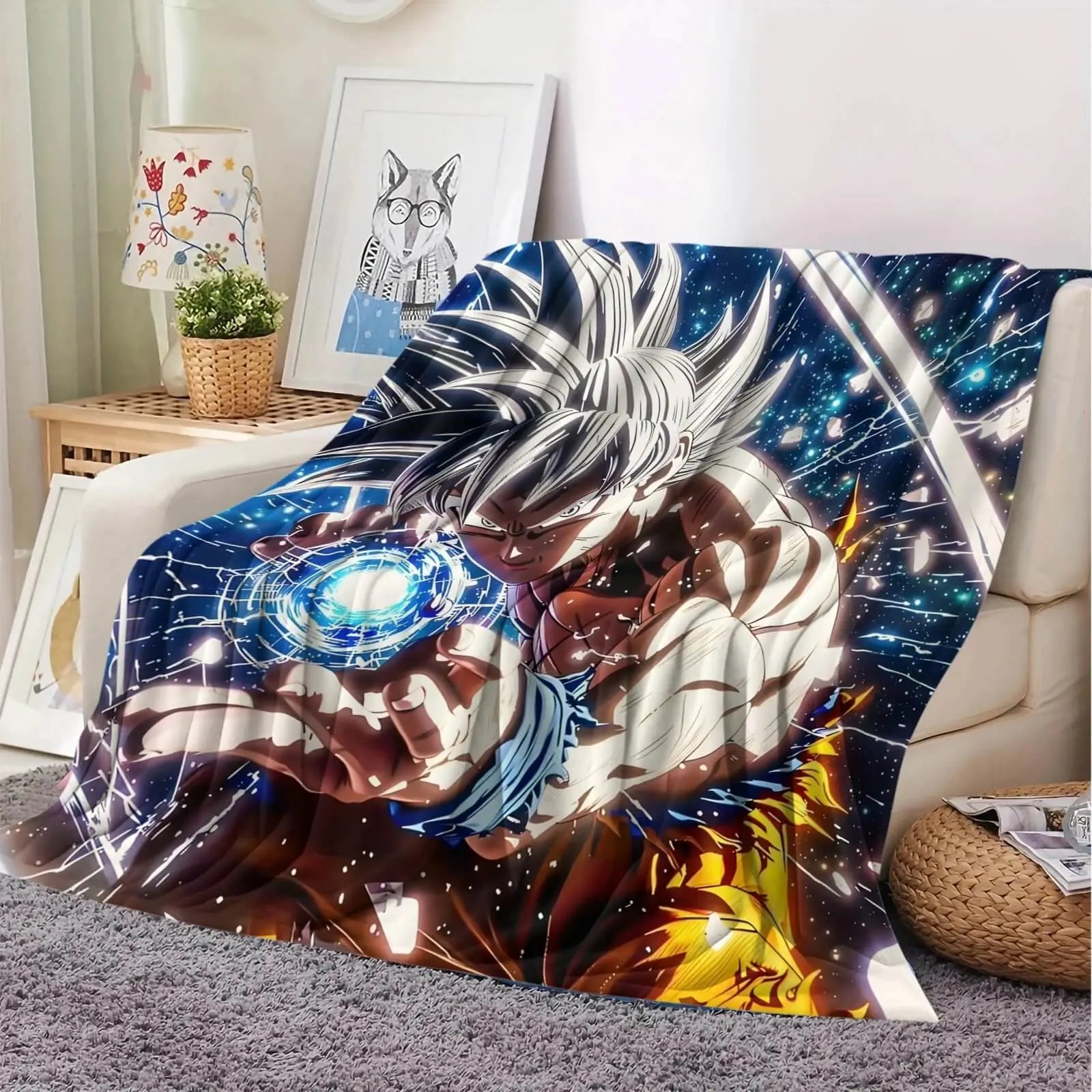 Anime Dragon Ball Z Goku Throw Blanket