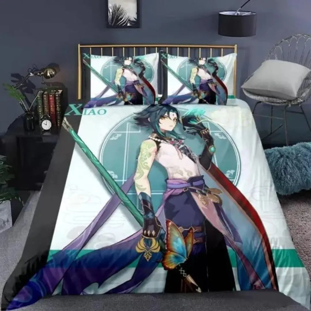 Anime Genshin Impact Xiao Quilt Cover