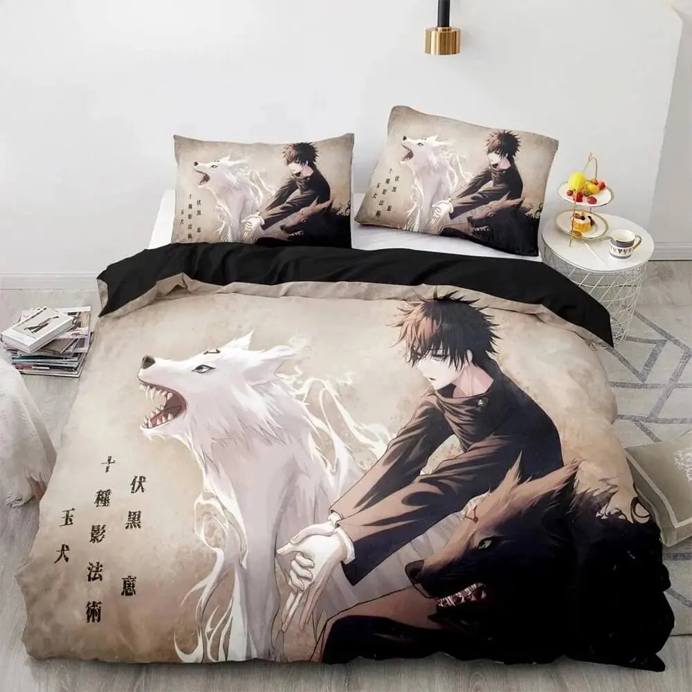 Anime Jujutsu Kaisen Megumi Fushiguro Quilt Cover
