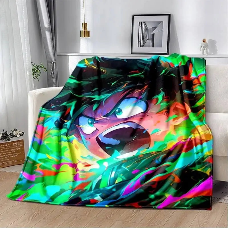Anime My Hero Academia Izuku Midoriya Throw Blanket