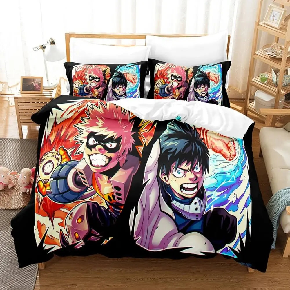 Anime My Hero Academia Izuku &amp; Katsuki Quilt Cover