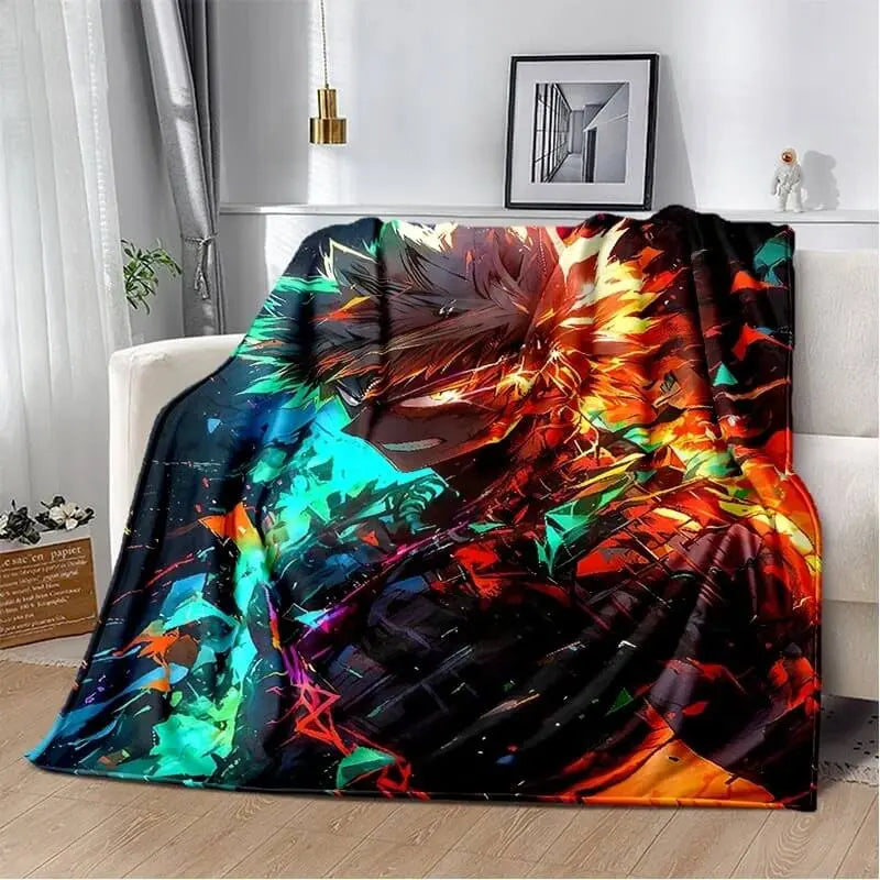 Anime My Hero Academia Katsuki Bakugo Throw Blanket