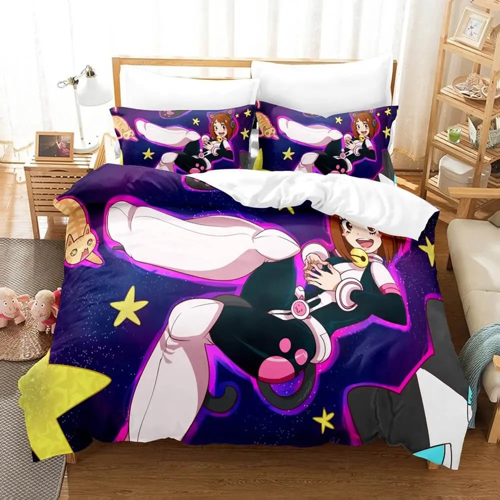 Anime My Hero Academia Ochaco Uraraka Bedding Set