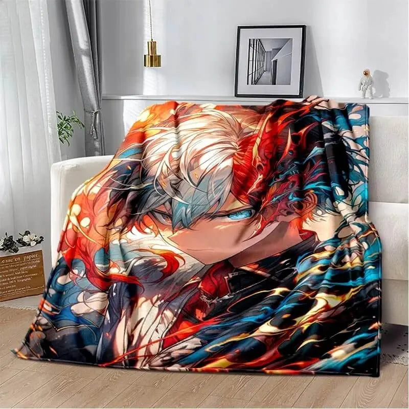 Anime My Hero Academia Mononym Shoto Throw Blanket