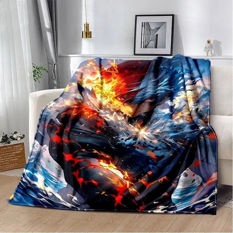 Anime My Hero Academia Shoto Todoroki Throw Blanket