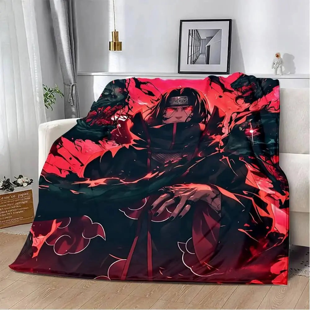 Anime Naruto Itachi Akatsuki Throw Blanket