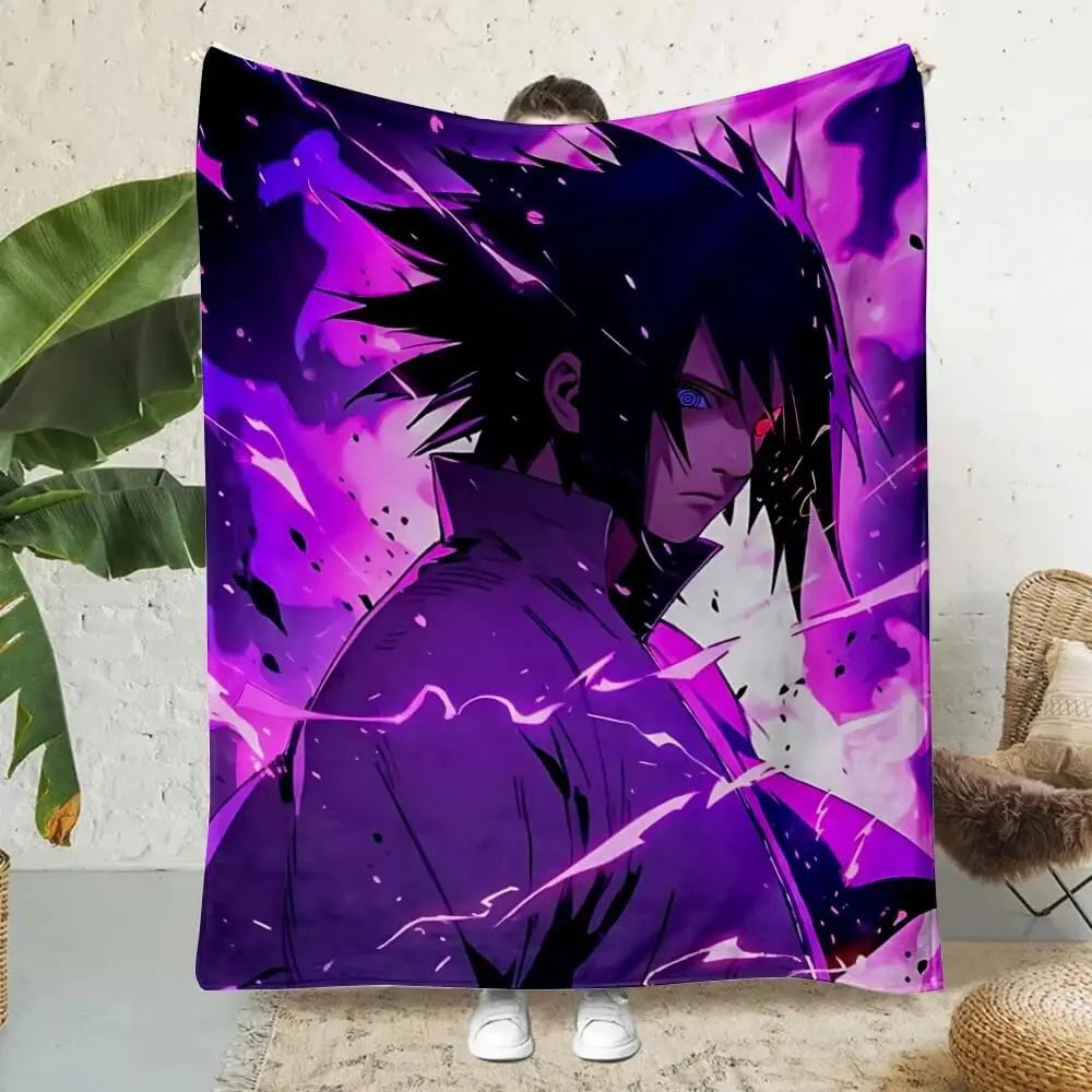 Anime Naruto Sasuke Throw Blanket