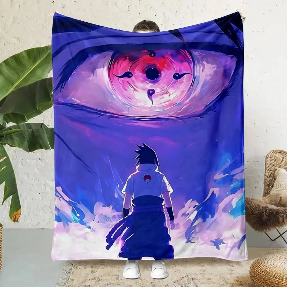 Anime Naruto Sasuke Uchiha Throw Blanket