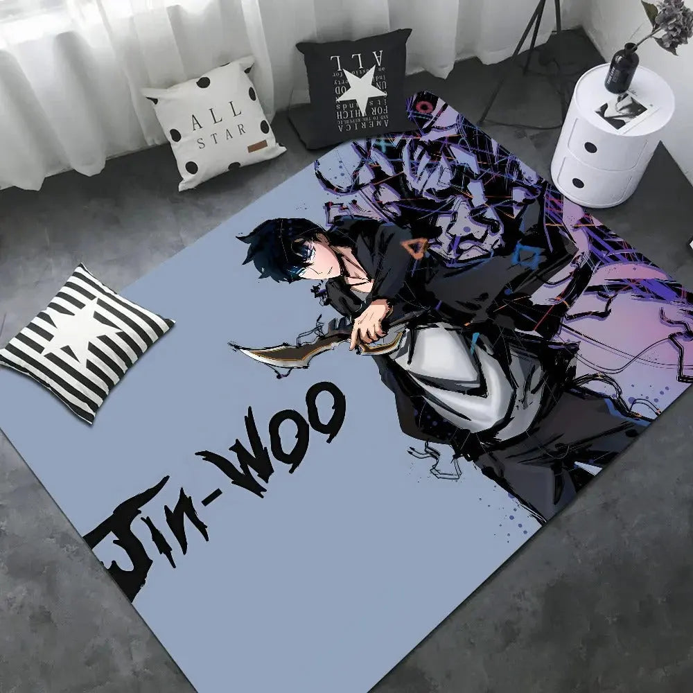 Non-slip Solo Leveling rug anime home decor carpet