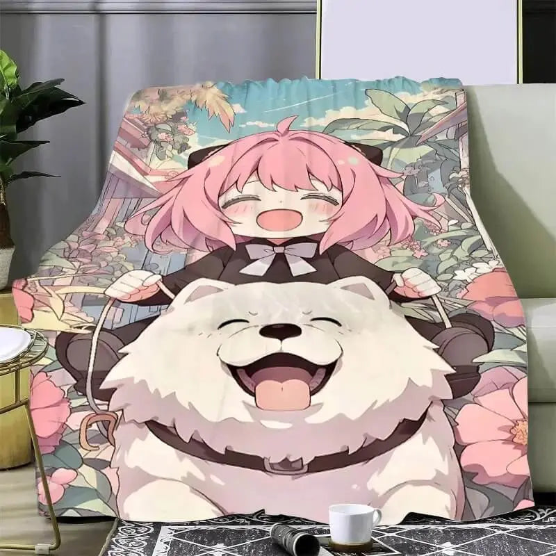 Anime Spy X Family Anya Forger Throw Blanket