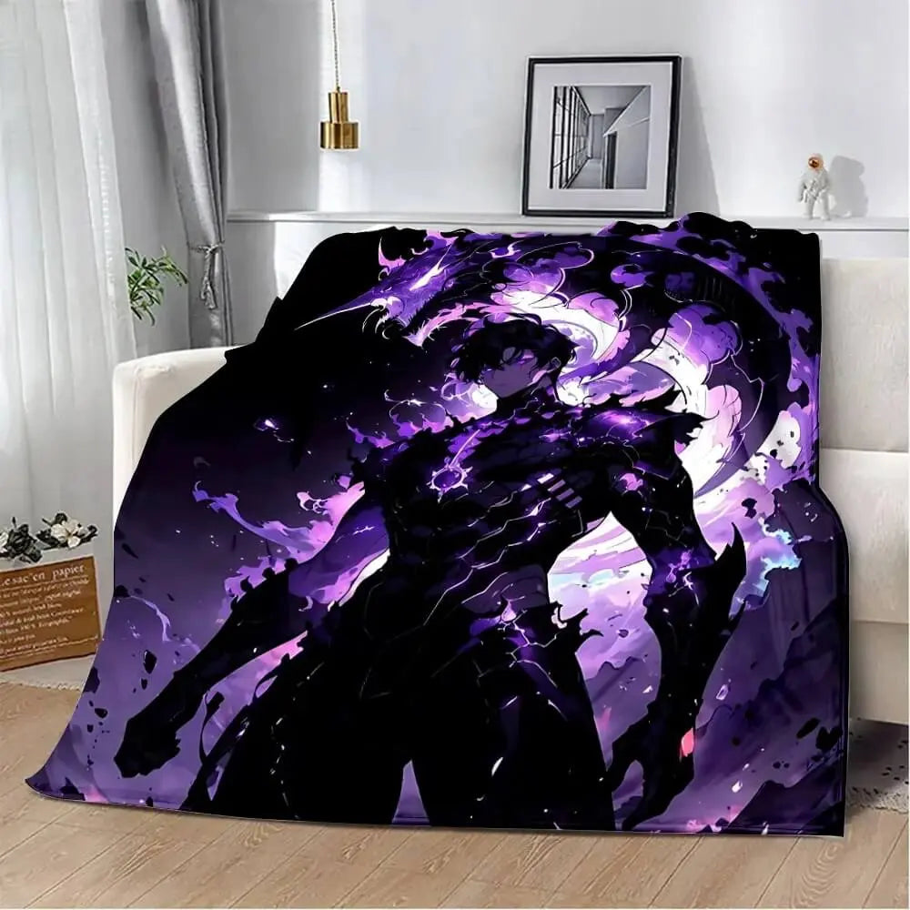 Anime Sung Jin-Woo Throw Blanket