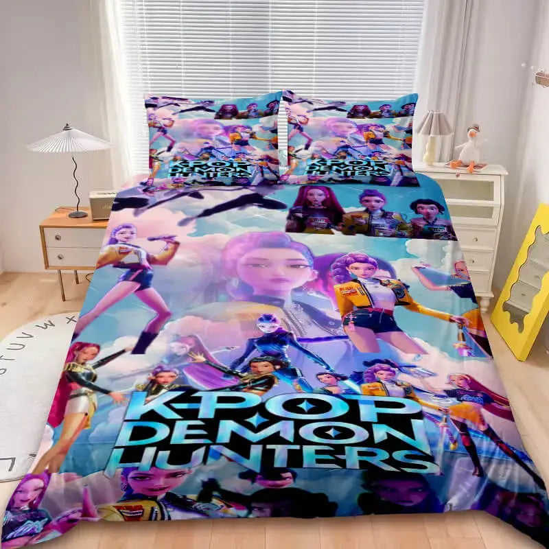 Anime aesthetic bedding with modern design
