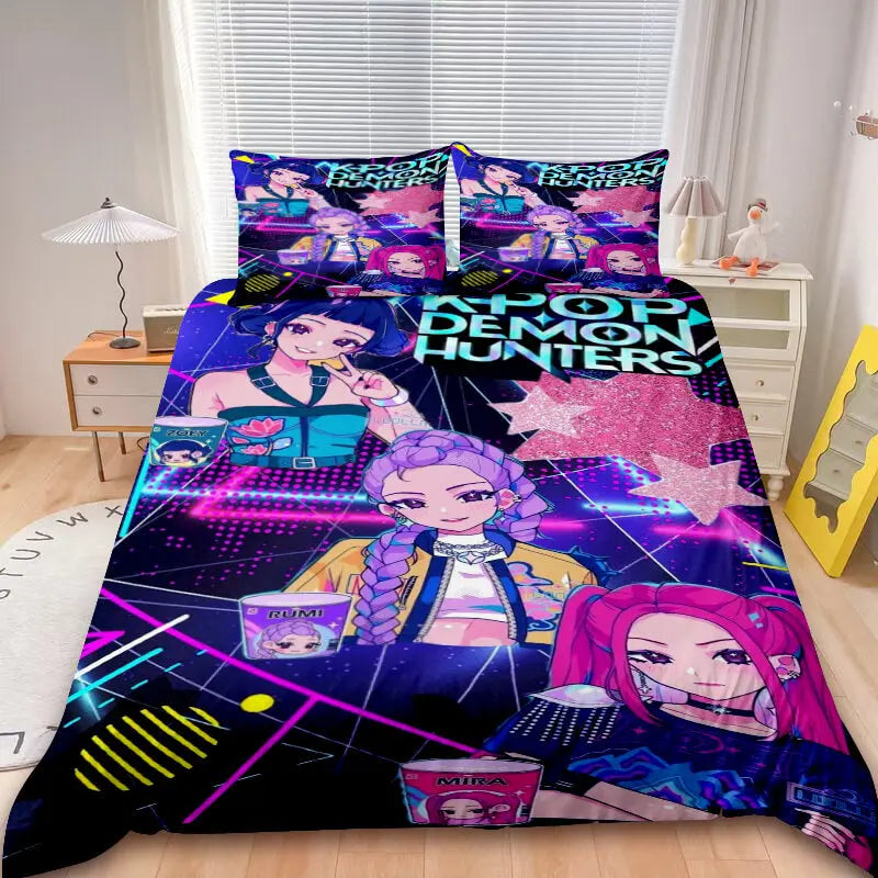 Kpop anime quilt cover for kids and adults