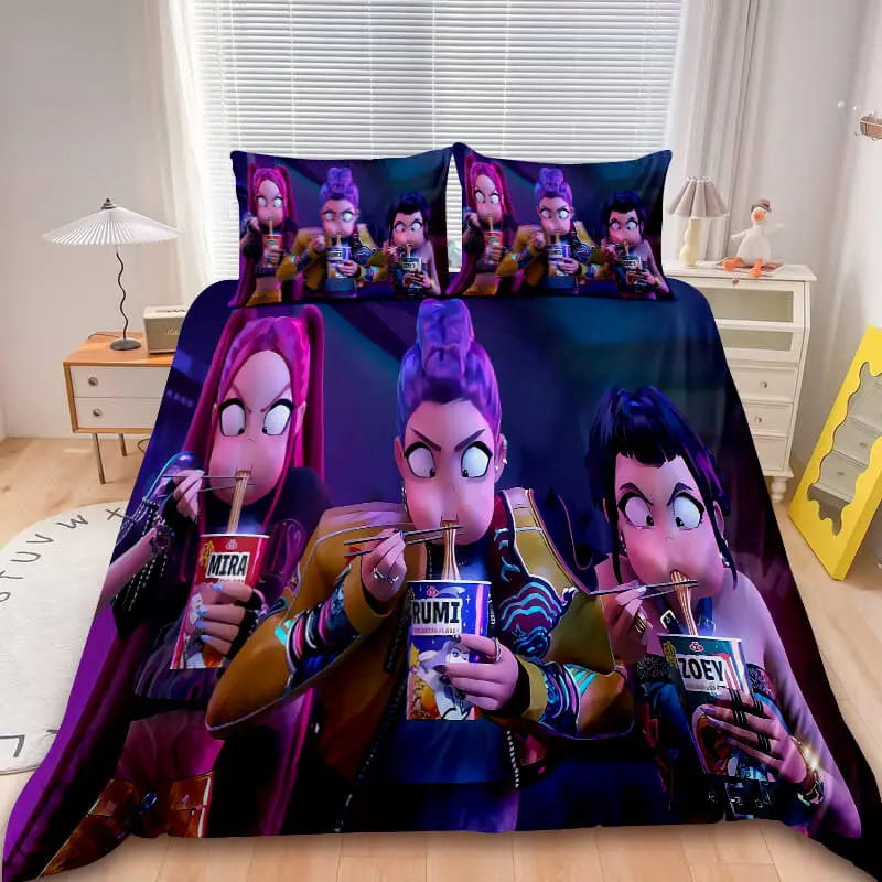 Anime quilt cover gift idea for Kpop fans