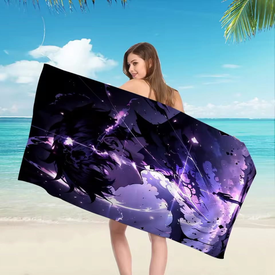 Anime towel for gym and pool