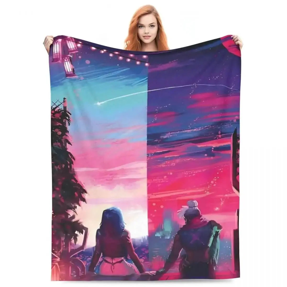 Arcane League Of Legends  Blanket Throw