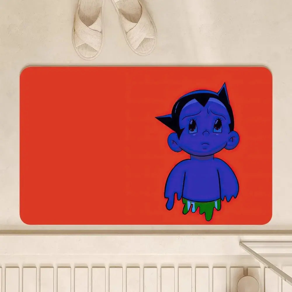 Astro Boy door mat anti-slip anime floor rug for bedroom living room and balcony decoration