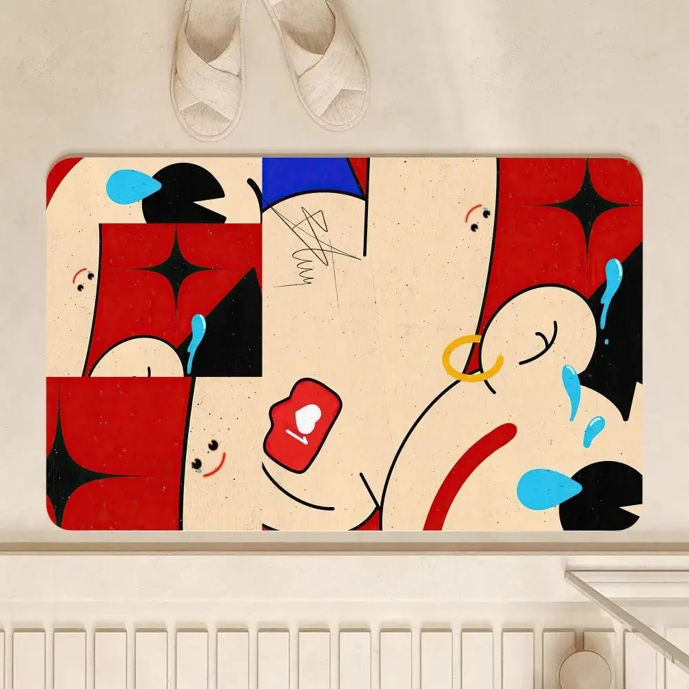 Astro Boy door mat anti-slip anime floor rug for bedroom living room and balcony decoration