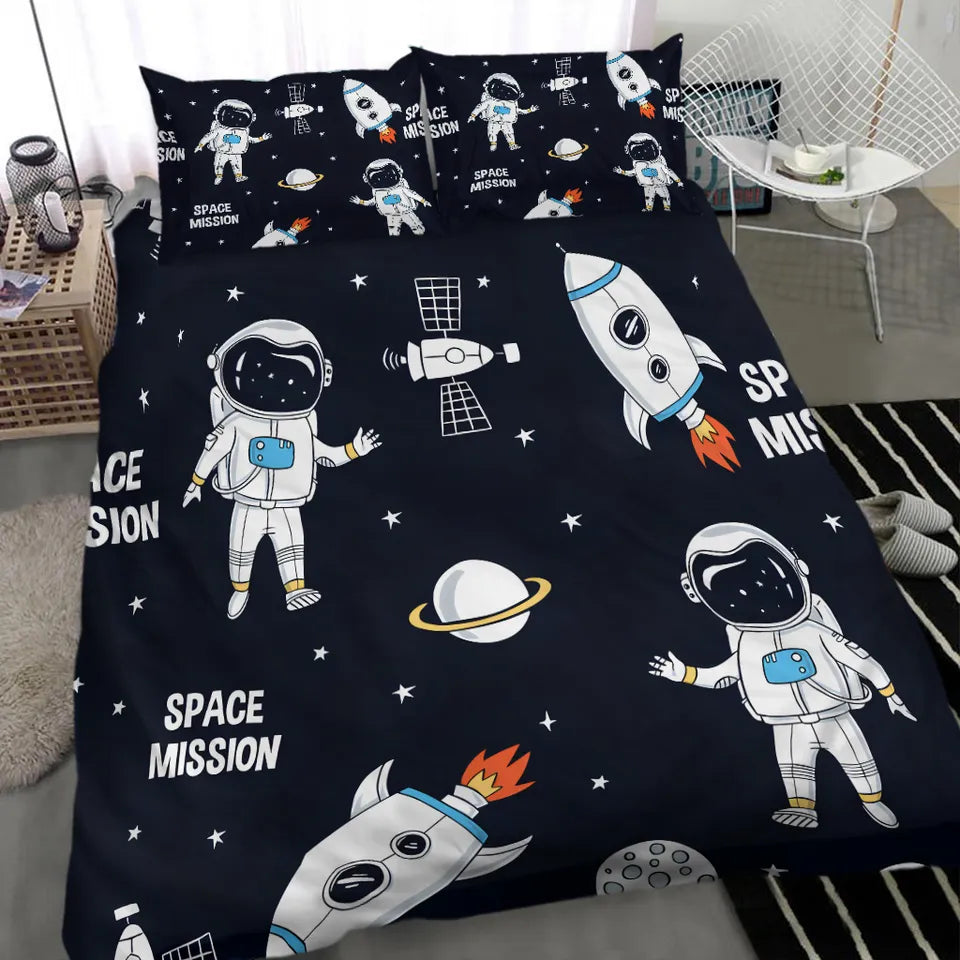 3D Printed Astronaut Comforter Set for Kids