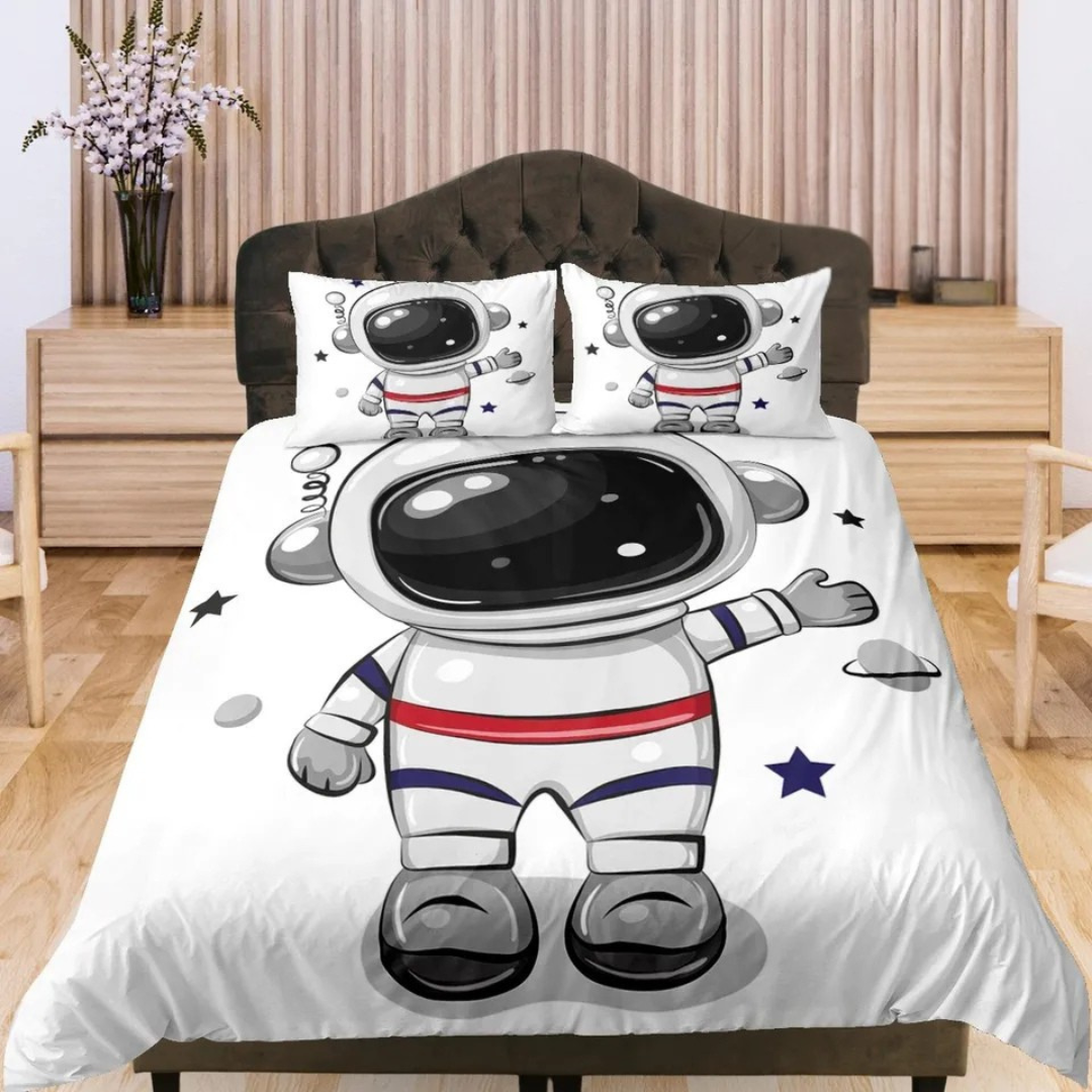 3D Astronaut Duvet Cover for Children’s Bedroom Decor