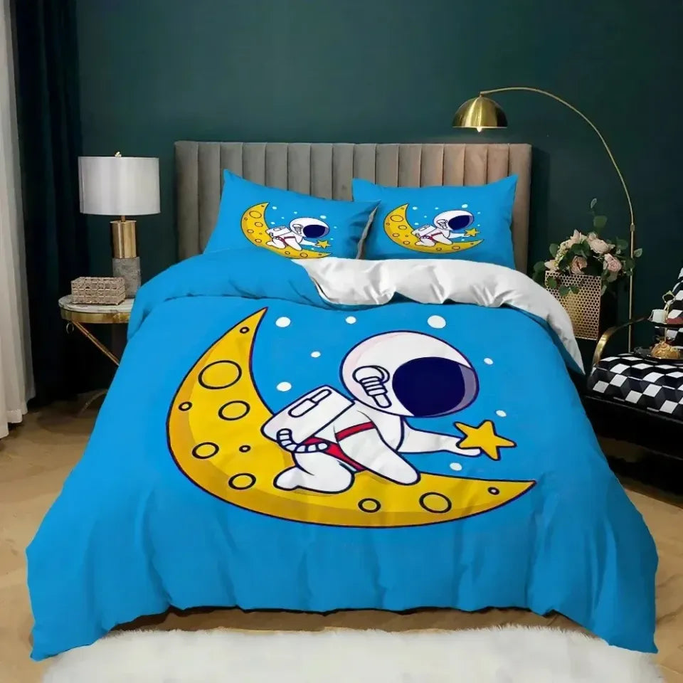Space Adventure Bedding Set for Boys Bedroom