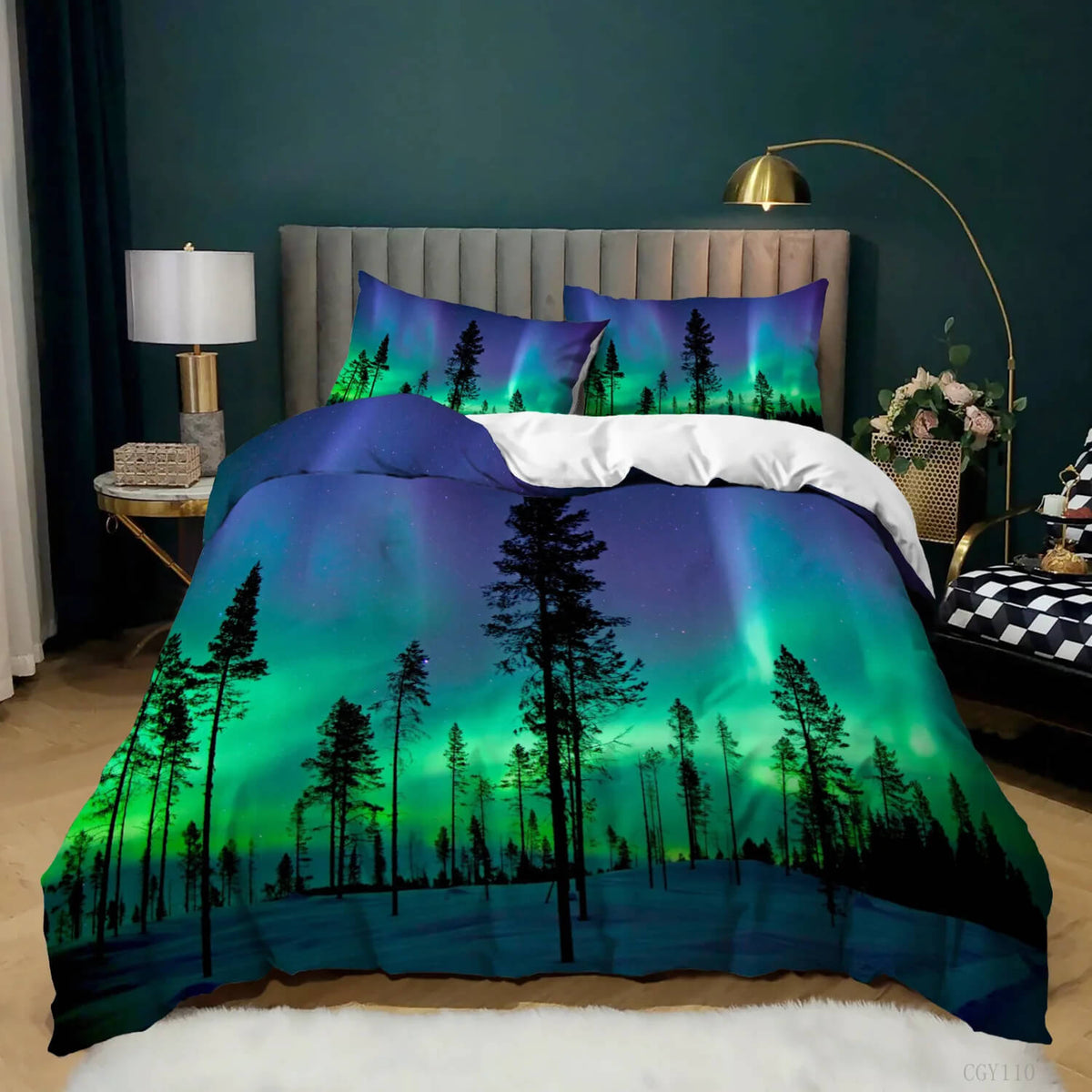 Aurora Borealis duvet cover set