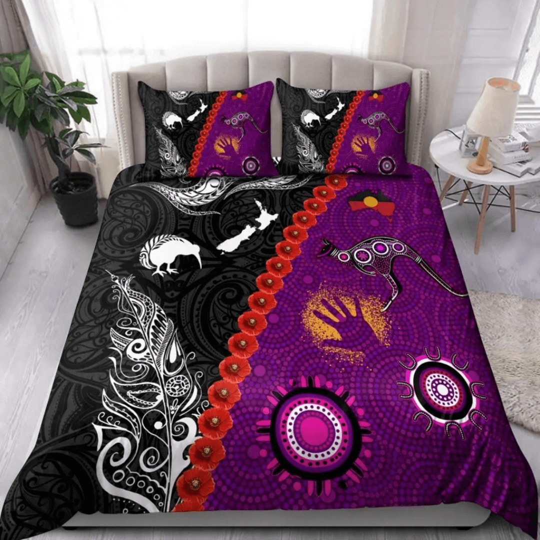 Australian Aboriginal Themed Bedding with Artistic Motifs