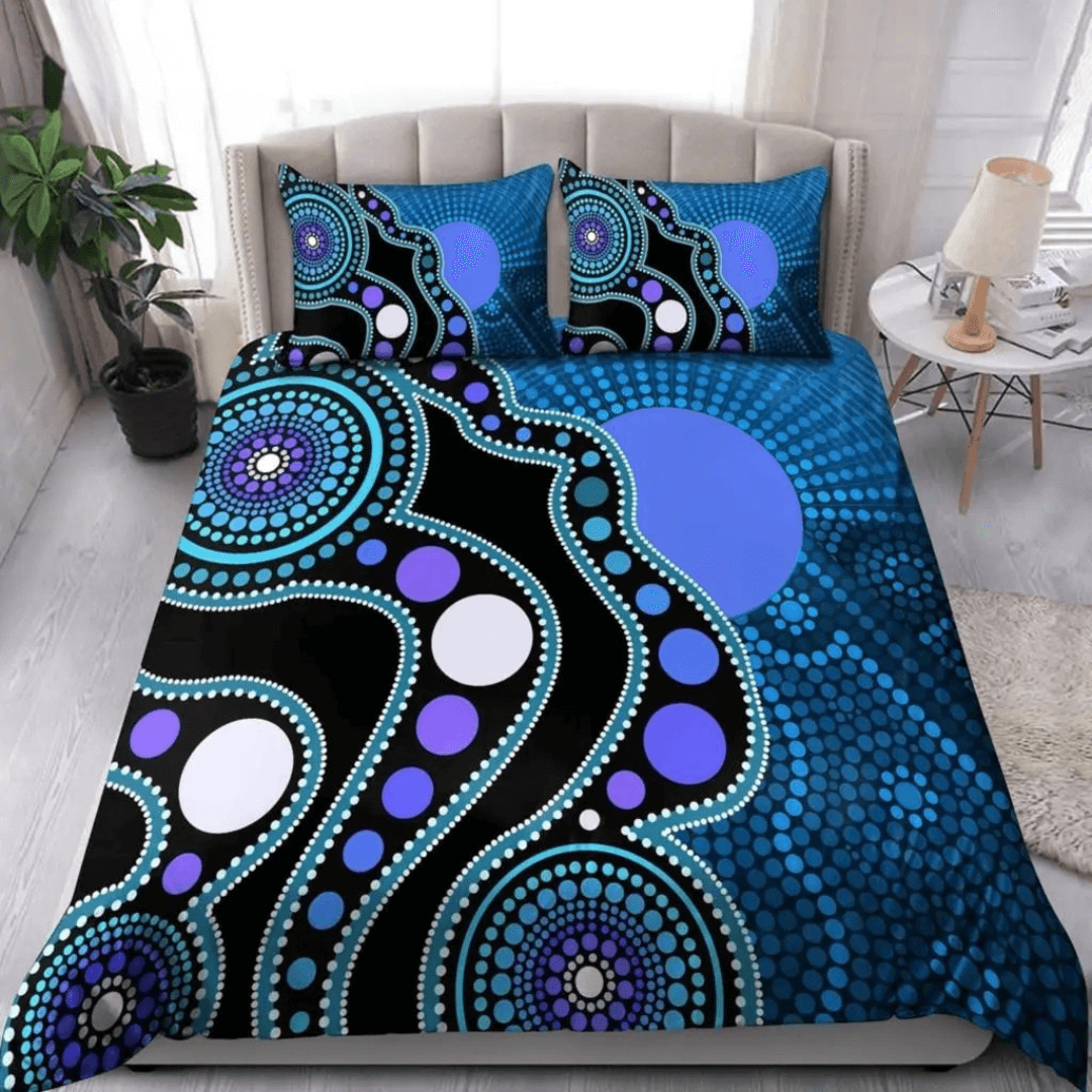 Aboriginal Art Inspired Bedding Set for Kids and Adults