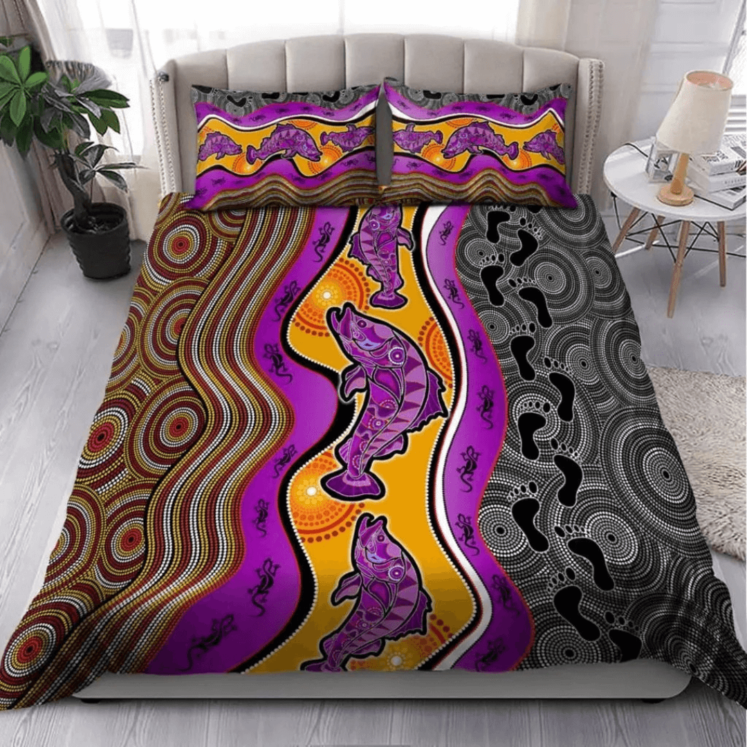 Cultural Indigenous Bedding with Australian Tribal Design