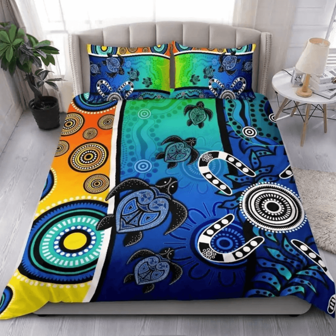 Aboriginal Pattern Quilt Cover Set for Modern Bedrooms