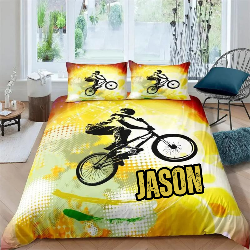 BMX quilt cover for children