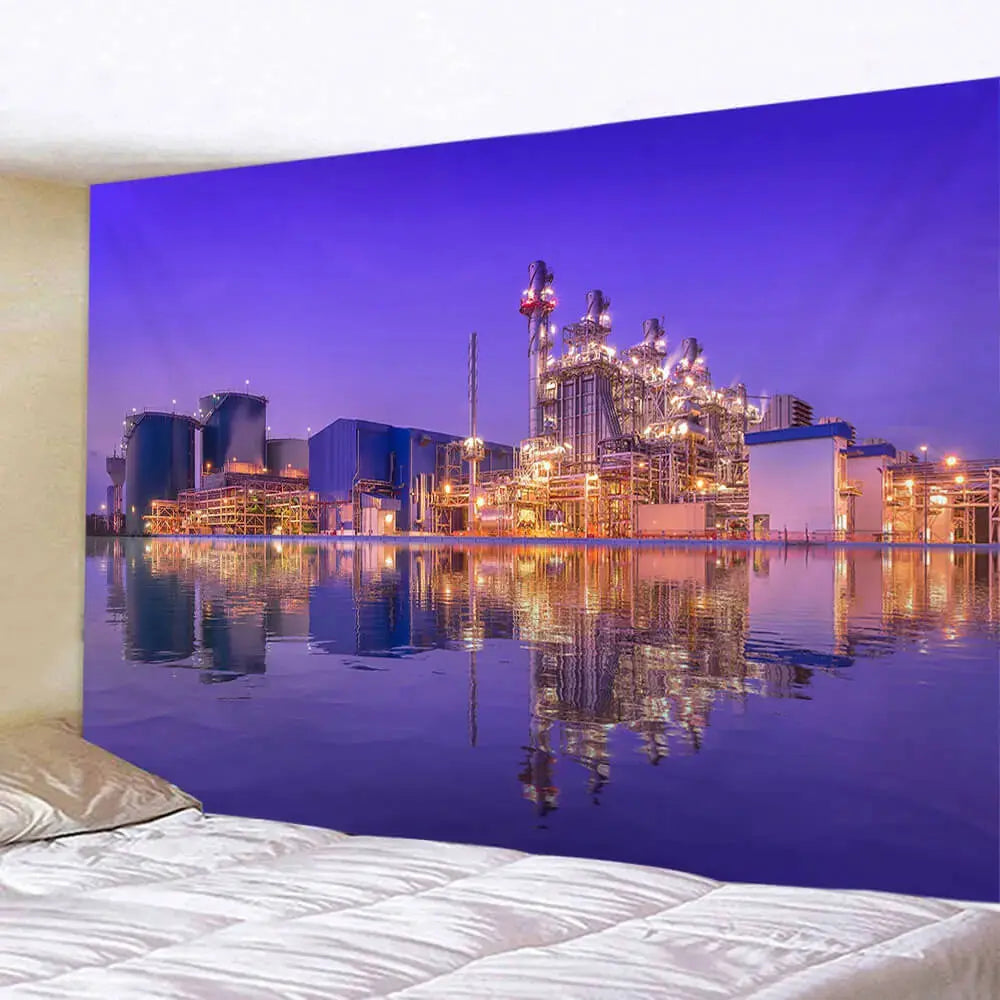 Bahrain Water Station Tapestry