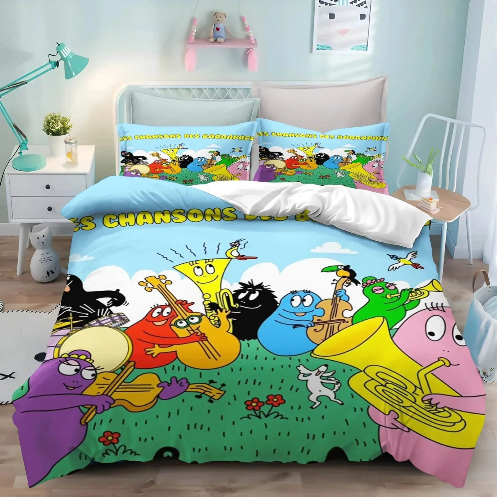 Barbapapa kids bedding set