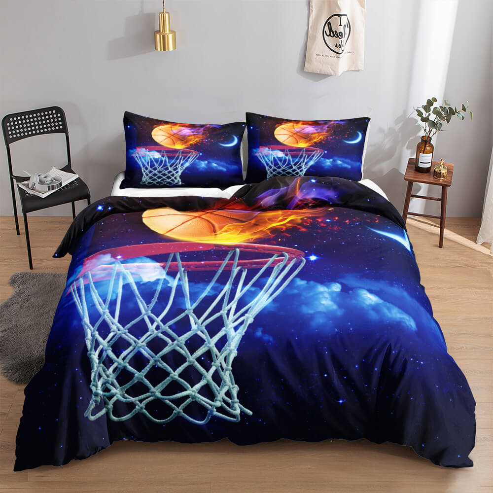 Basketball quilt cover set for a basketball fan gift