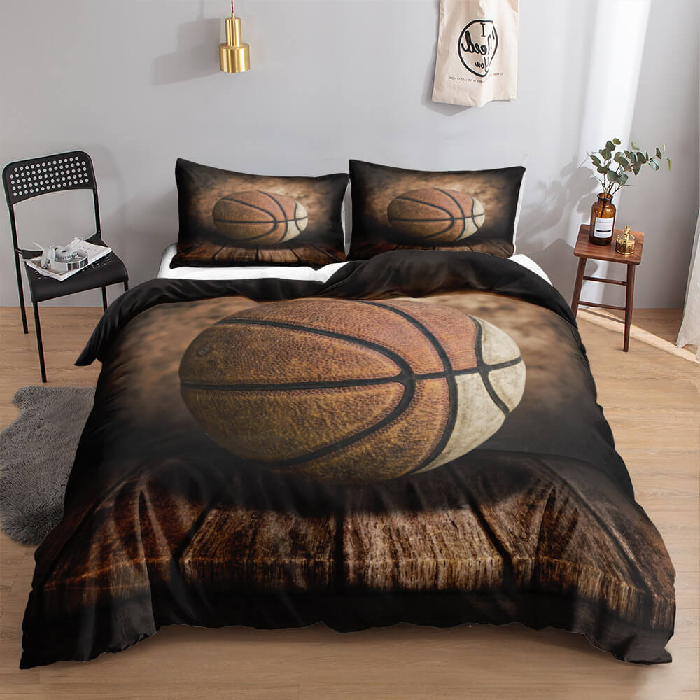 Basketball quilt cover set for boys and teenagers