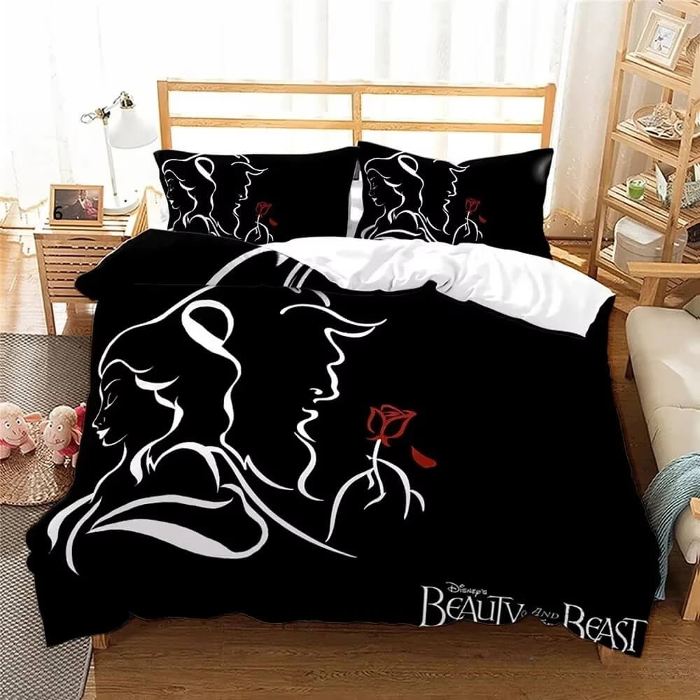 Beauty and the Beast bedding colorful print