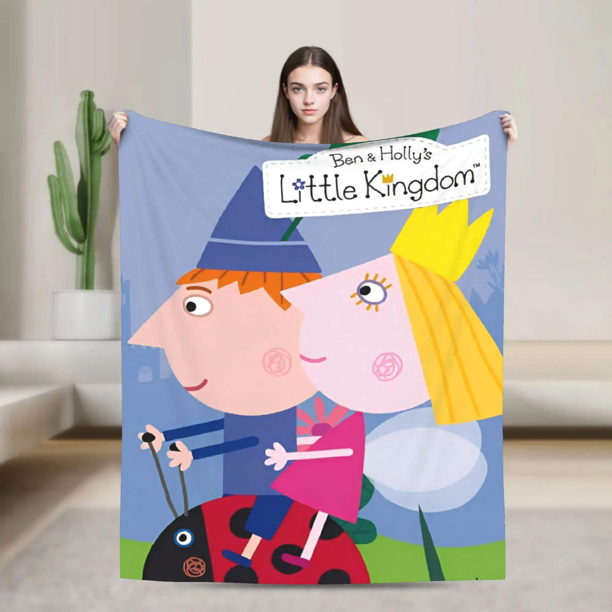 Ben and Holly blanket for couch