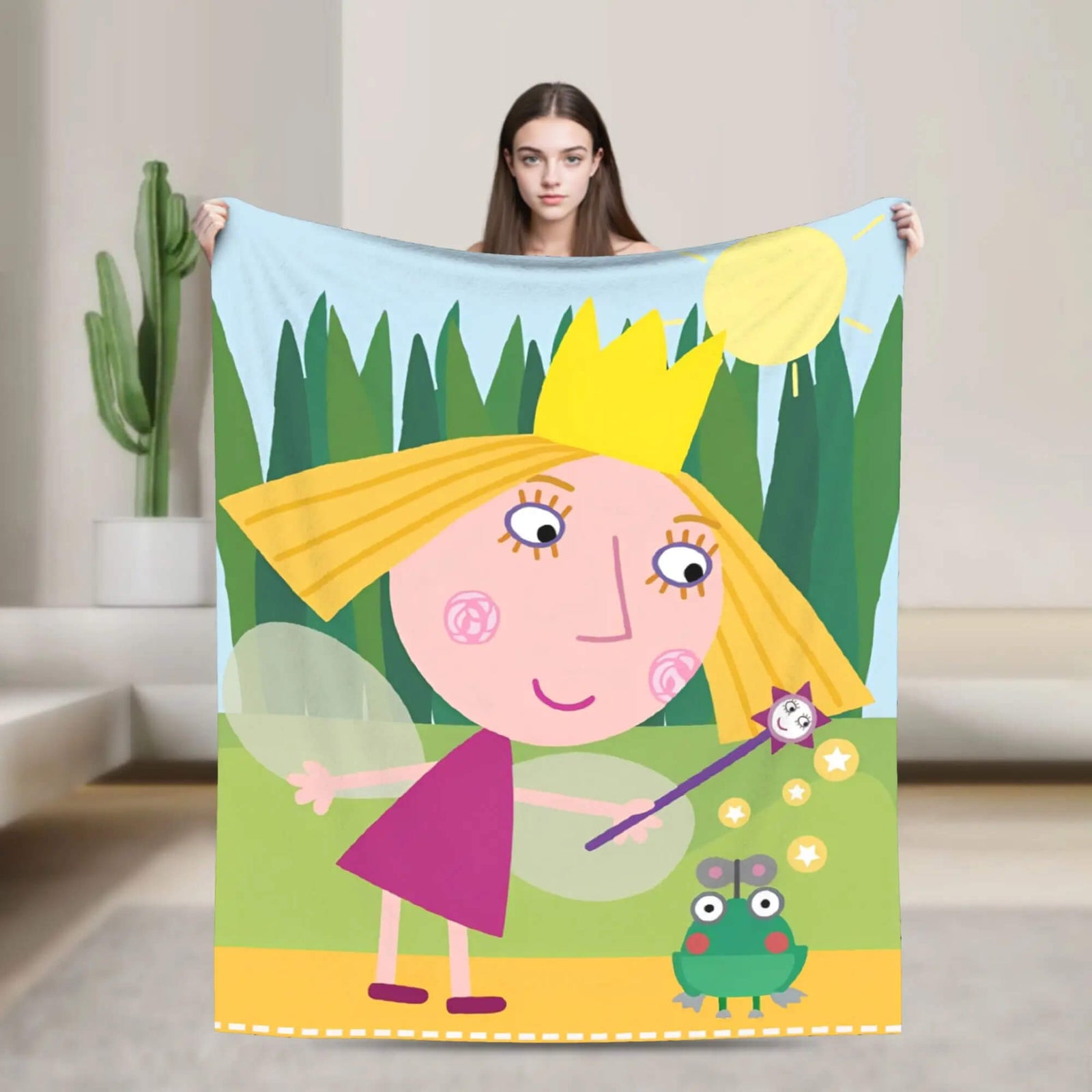 Ben and Holly Little Kingdom Magical Dreamy World throw blanket decor