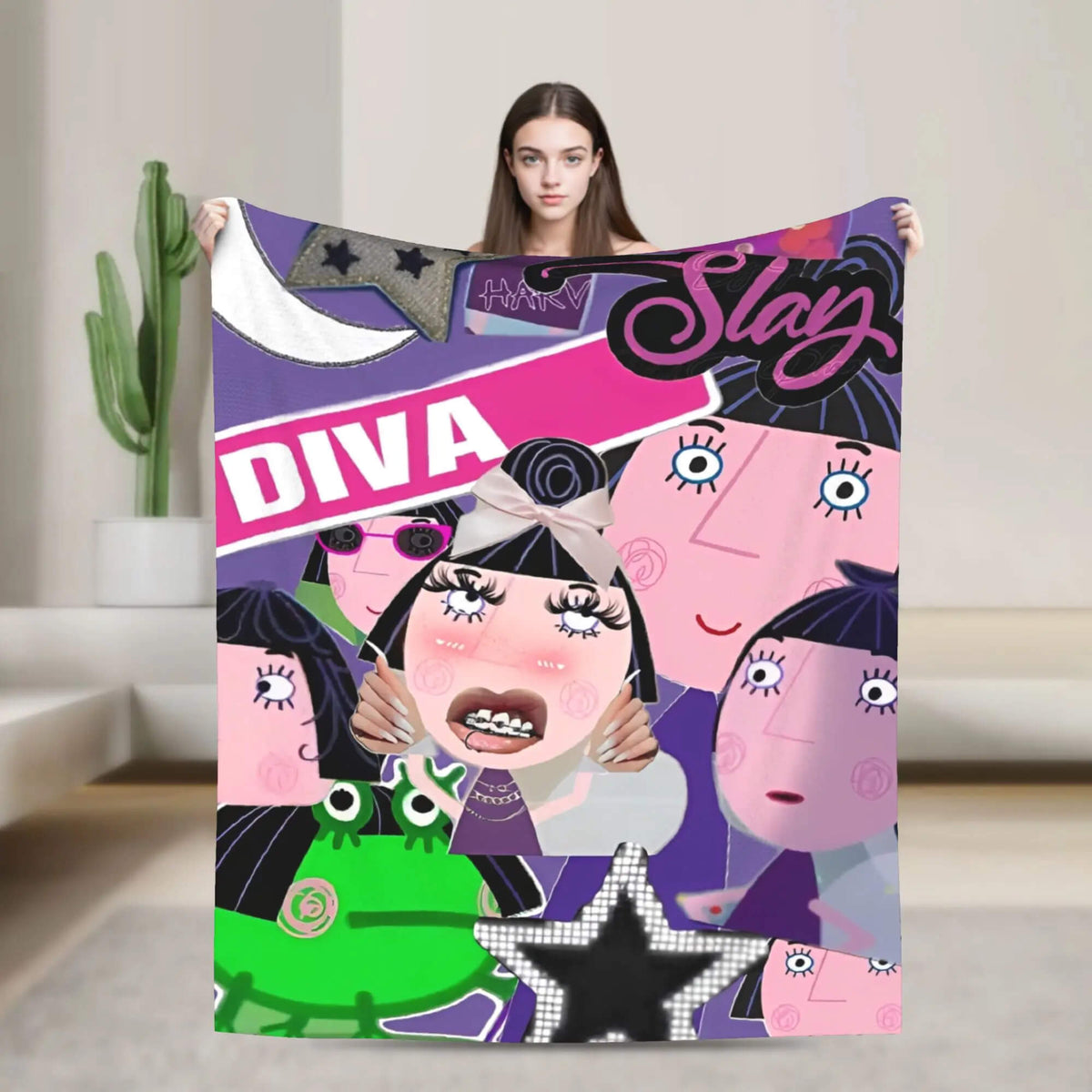 Kids bedroom Ben and Holly blanket