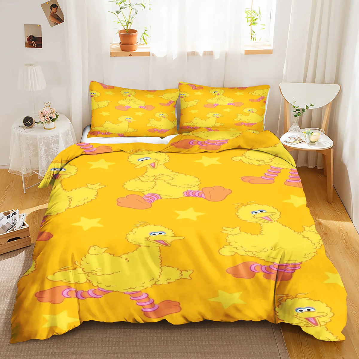 Big bird sesame street kids quilt cover