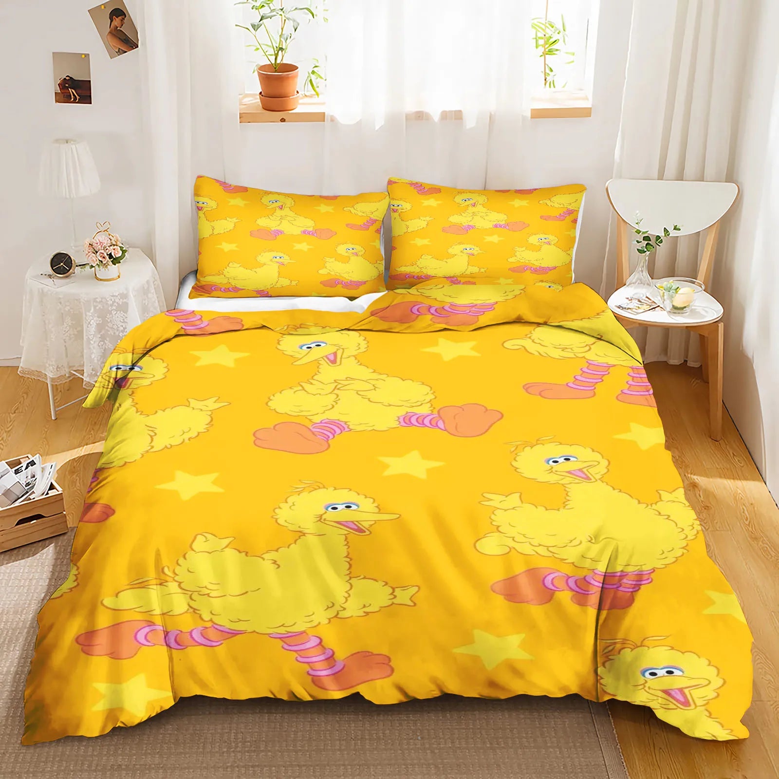 Big bird sesame street kids quilt cover