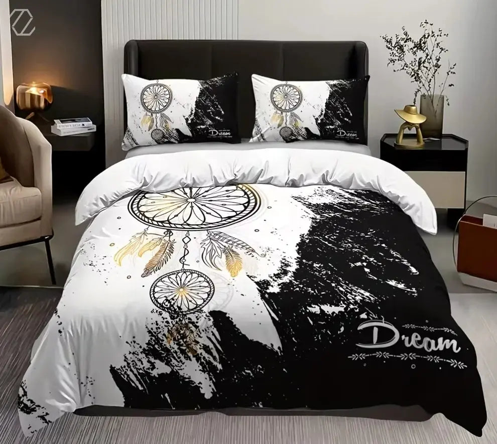Black & White Dreamcatcher Duvet Cover My Store