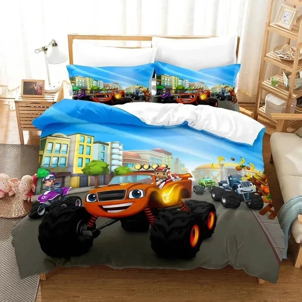 Blaze monster truck quilt cover
