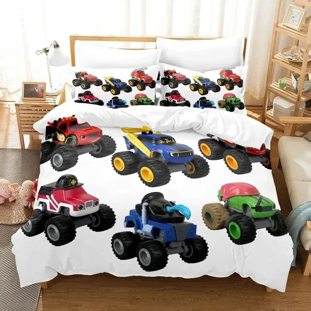 Racing car bedding kids gift