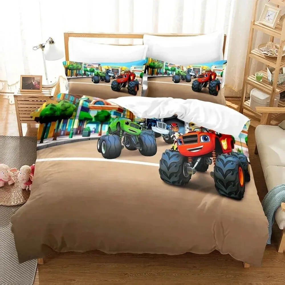 Monster Machines bedding modern kids room